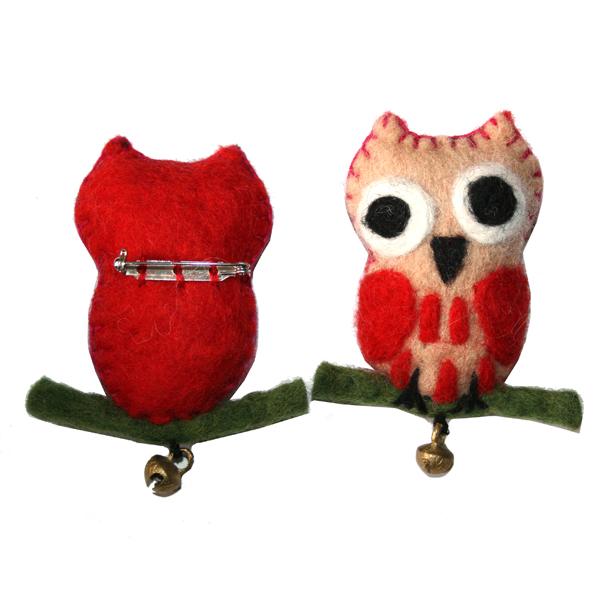 LLF249K-Asst.-Broche Hiboux